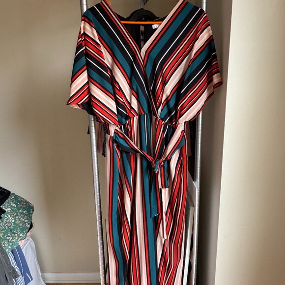 Leith Striped Jumpsuit XL - Picture 1 of 3